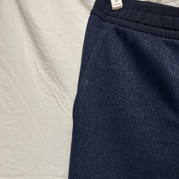 Navy Sparkly Cuffed Dress Pants - Picture 3 of 7